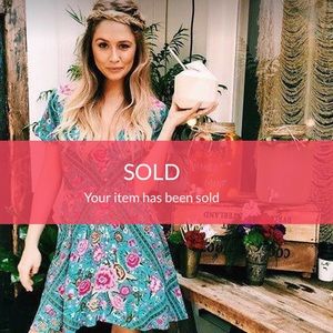 SOLD 🔴 Spell Babushka Mini Turquoise Dress